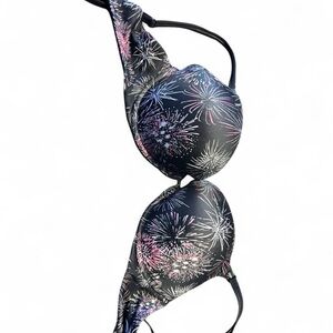 Victoria's Secret Black Bra with Colorful Accents